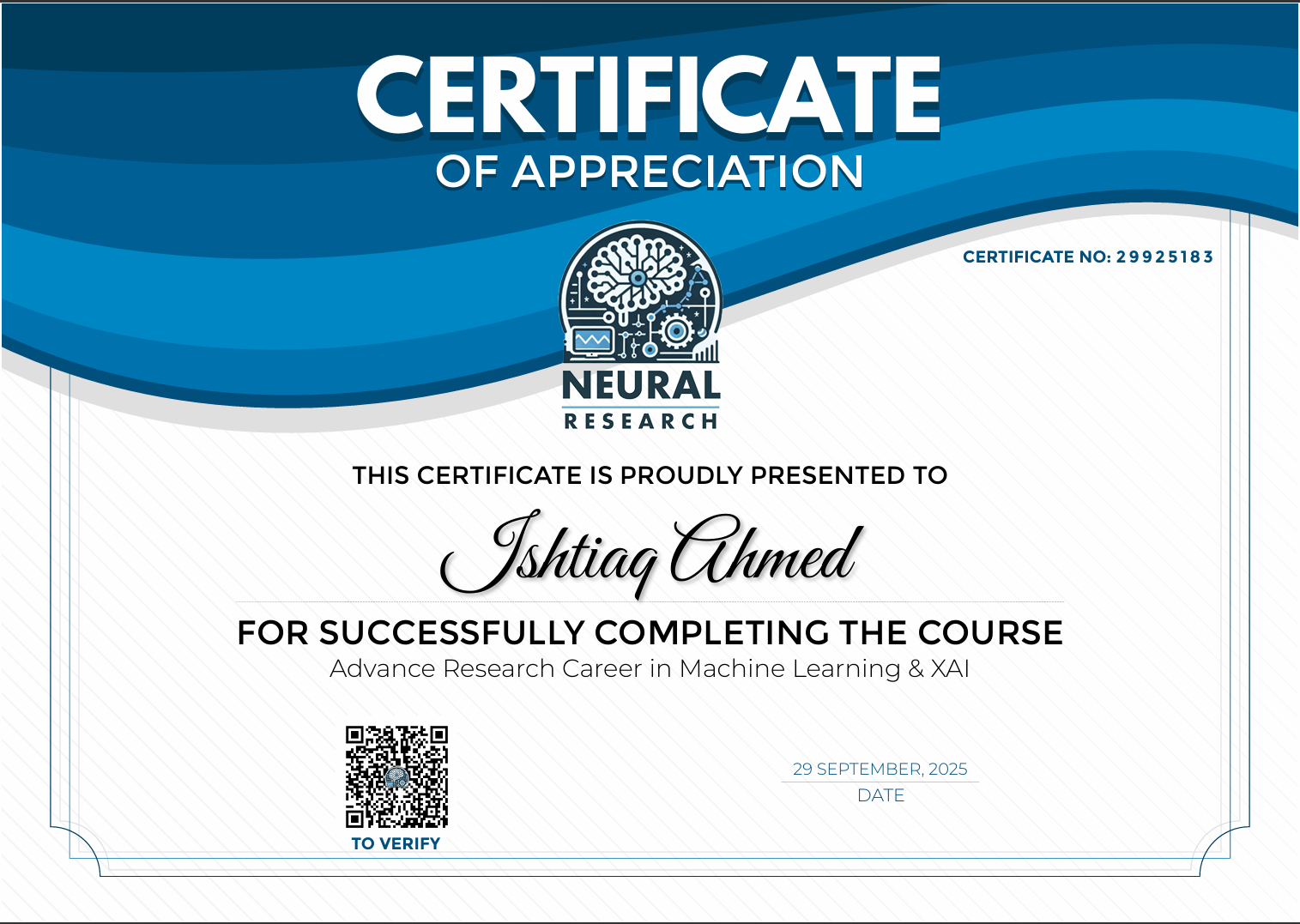 ML Certificate
